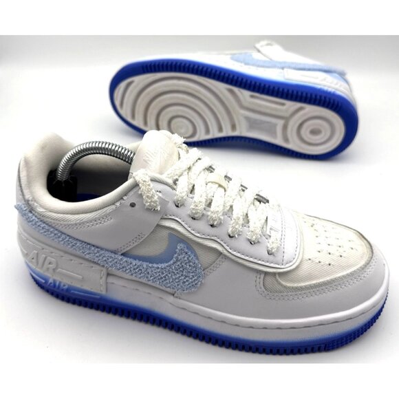 Nike AF1 Air Force Shadow White Royal Tint Women’s Sneakers FJ4567 100 Size 7 - Picture 1 of 10